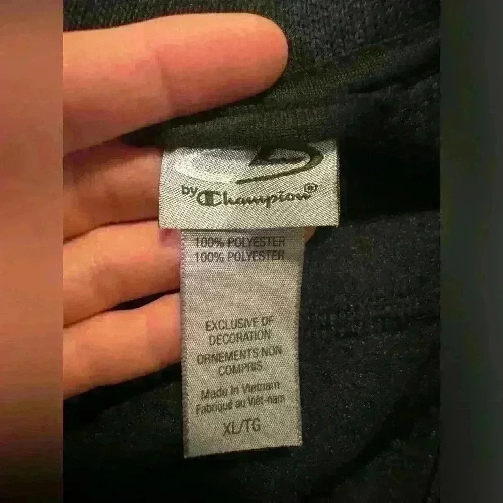 Men Black Champion Jacket